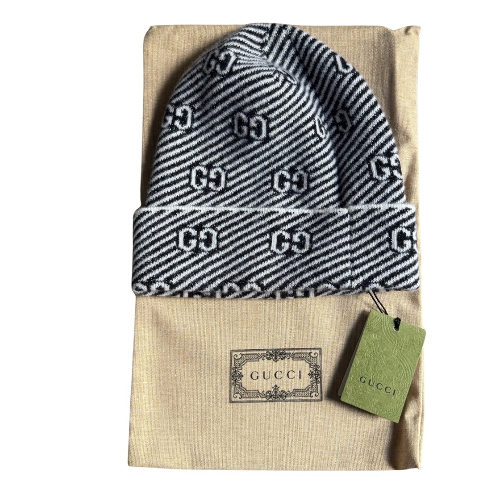 Gucci Diaglux Intarsia Logo Beanie